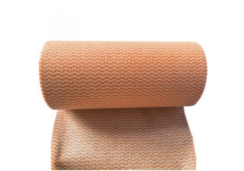 Zigzag Textured Viscose-Polyester Spunlace Nonwoven